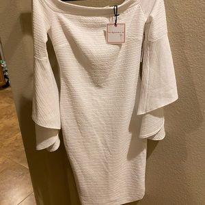 BRAND NEW white Bisou Bisou dress